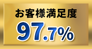 お客様満足度97.7%